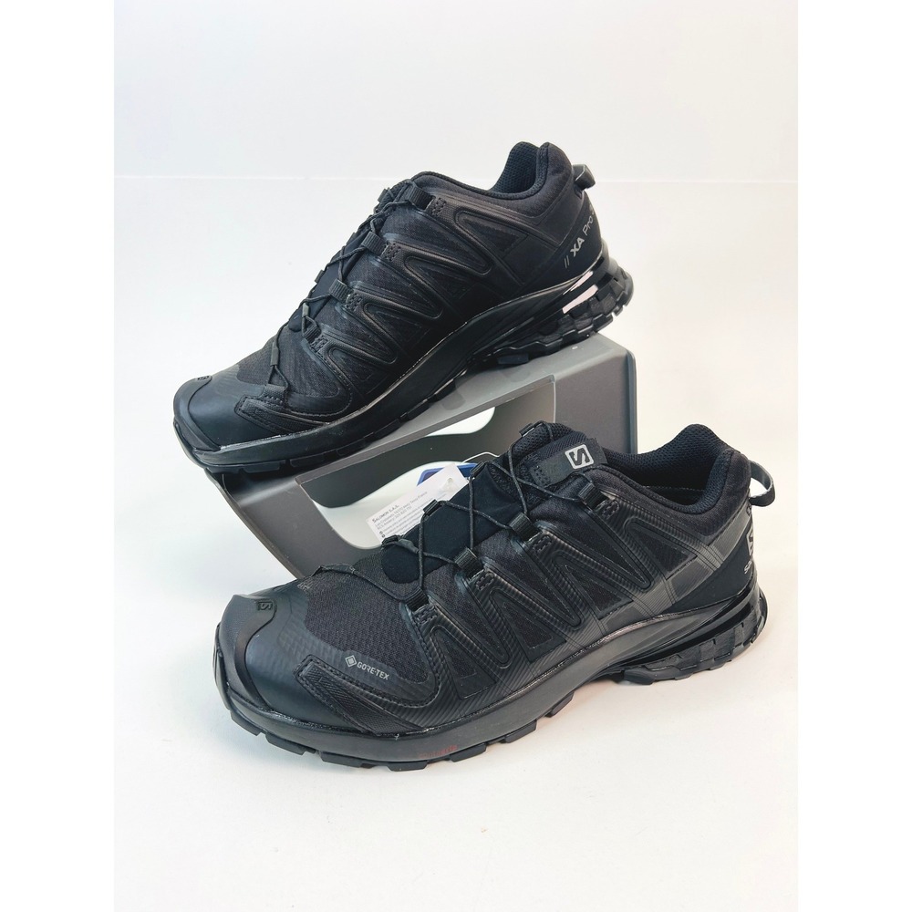 Salomon XA Pro 3D v8 GTX Women's Black Hiking Shoes 411182 WP Trail Runner 8.5